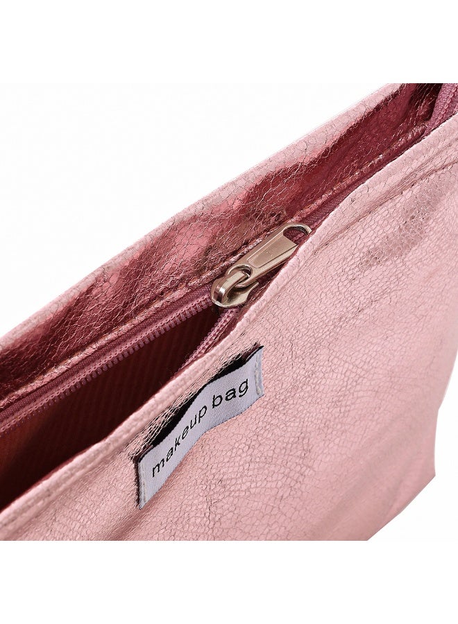 حقيبة مستحضرات تجميل فلاش متطورة ذات سعة كبيرة ومظهر أنيق - وردي - Image 2